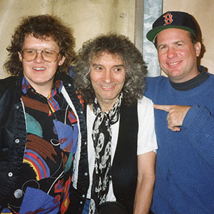 With Albert Lee (center) and Paul Beauvan